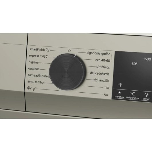 Lavadora Siemens iQ500 WG56G2ZAES Carga Frontal 10 Kg 1600 rpm A Acero con Motor iQdrive