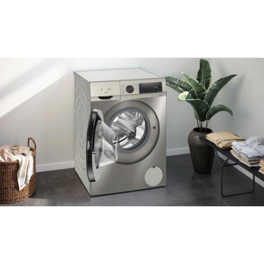 Lavadora Siemens iQ500 WG56G2ZAES Carga Frontal 10 Kg 1600 rpm A Acero con Motor iQdrive