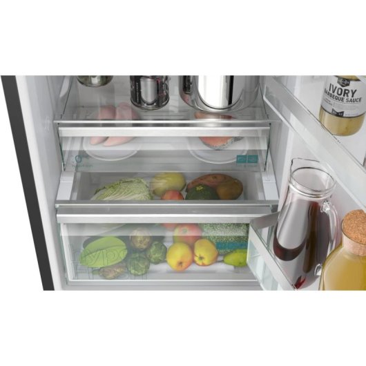 Frigorífico Combi Siemens KG39NVXCG Total No Frost 203cm 363L C Preto Aço inoxidável