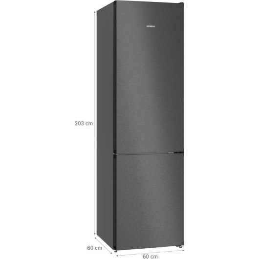 Frigorífico Combi Siemens KG39NVXCG Total No Frost 203cm 363L C Preto Aço inoxidável