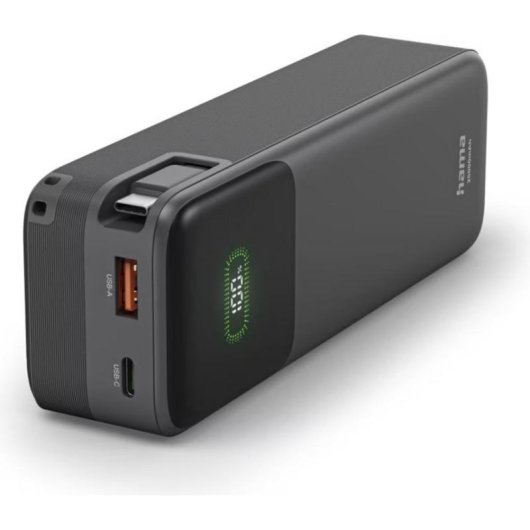 Externe Batterie Hama Roll Up 20 20000 mAh Quick Charge 3.0 Power Delivery 45 W Anthrazit