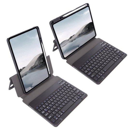 Capa com Teclado Bluetooth Royal Bailey Sx131 para iPad Pro 12.9 Preto