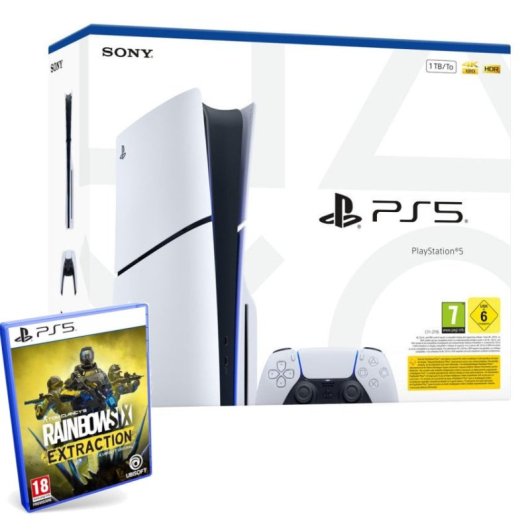 Sony PlayStation 5 Slim Chasis E + Tom Clancy's Rainbow Six: Extraction