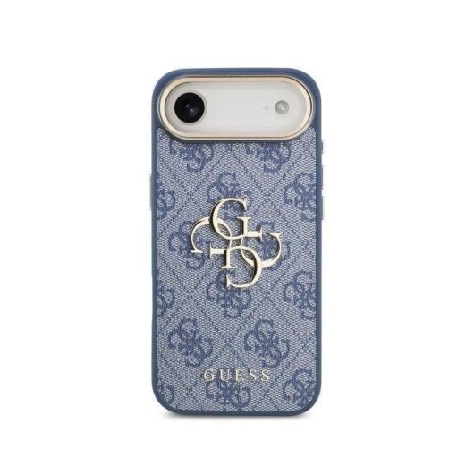 Funda para móvil Guess Hartschale Premium Material Blau mit goldenem Logo für iPhone 4G