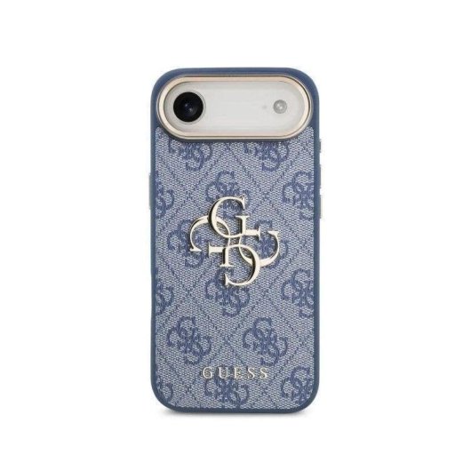 Funda para móvil Guess Hartschale Premium Material Blau mit goldenem Logo für iPhone 4G
