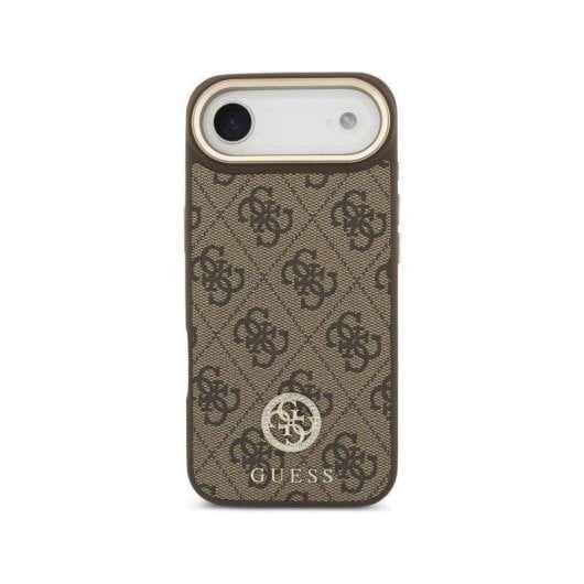 Funda per cellulare Guess custodia polipiel marrone con strass e cinturino per iPhone Air