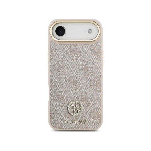 Funda para móvil Guess Carcasa Polipiel Rosa Logo Strass Ajuste Preciso para iPhone Air