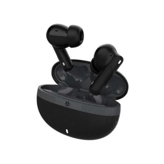 Auriculares Celly Bluetooth sem fios com Cancelamento de Ruído, Microfone e Assistente de Voz Preto