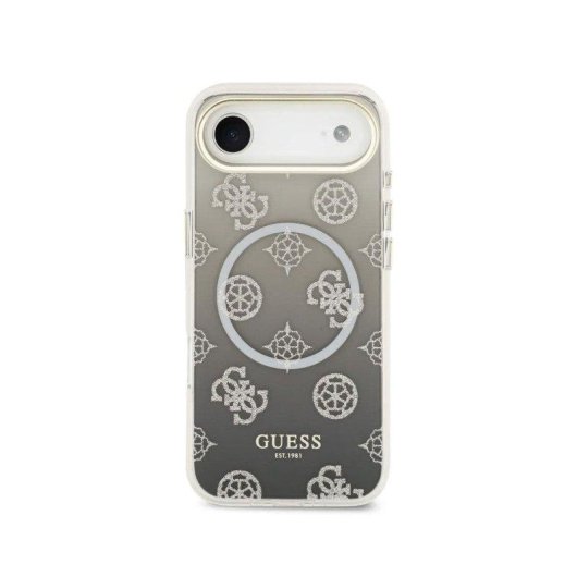 Guess Hülle Peonía Schwarz Glänzend PC+TPU MagSafe für iPhone Air