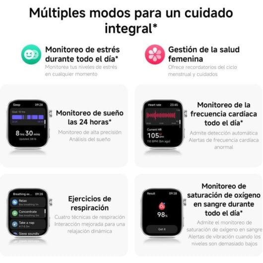 XIAOMI REDMI Watch 6 Bluetooth GPS 46mm Preto Obsidiana 12 dias Autonomia