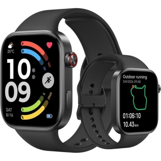 XIAOMI REDMI Watch 6 Bluetooth GPS 46mm Preto Obsidiana 12 dias Autonomia