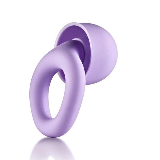 Tapones auditivos NGS NOON Purple reutilizables con atenuación 23 dB y estuche compacto
