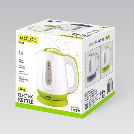 Fervedouro Maestro MR-013-GREEN 1 l 1000 W Verde e Branco