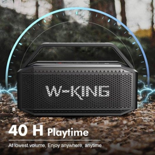 Altavoces W-King Bluetooth Portátil 60W RMS IPX6 con Graves Profundos y Llamadas Manos Libres