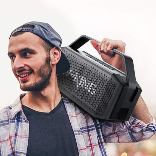 Altavoces W-King Bluetooth Portátil 60W RMS IPX6 con Graves Profundos y Llamadas Manos Libres