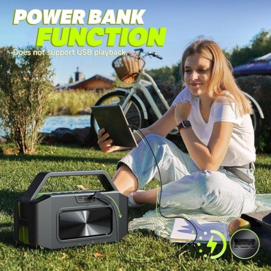 Altavoces W-King Portátil Bluetooth 60W Resistente Agua y Batería 40h