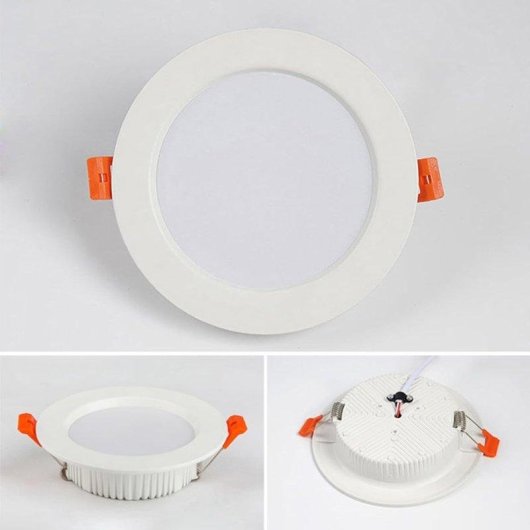 Lámpara Techo Led Autrucker 5w Empotrable 75-80mm Paquete 8 Unidades