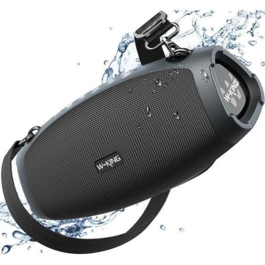 Altifalantes W-King Bluetooth Portáteis 120W com bateria externa e IPX6