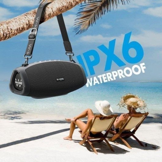 Altavoces W-King Bluetooth portables 120W avec batterie externe et IPX6