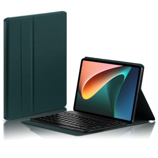 Capa com Teclado Bluetooth Royal Bailey Cx-m5124 para Xiaomi Pad5 Pro 12.4 Verde