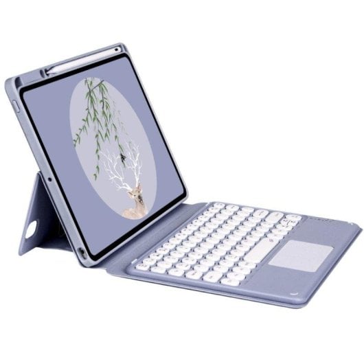 Capa com Teclado Bluetooth Royal Bailey SY209C-1 para iPad 10.9 polegadas Roxa