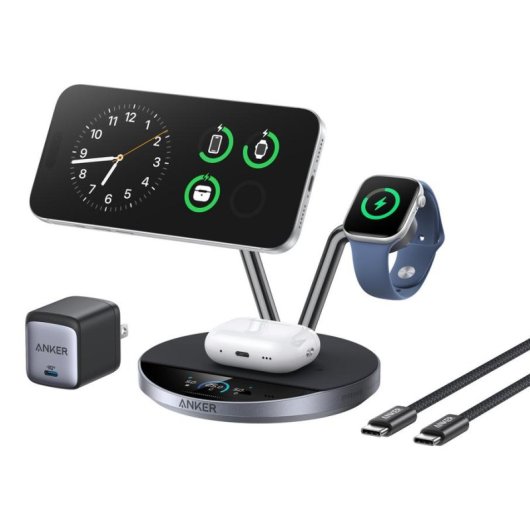 Drahtloser Lader Anker B25X7G11 Qi2 35W USB-C Schwarz 1,5 m