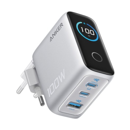 Caricatore Anker B121BG41 100 W USB-C schermo integrato