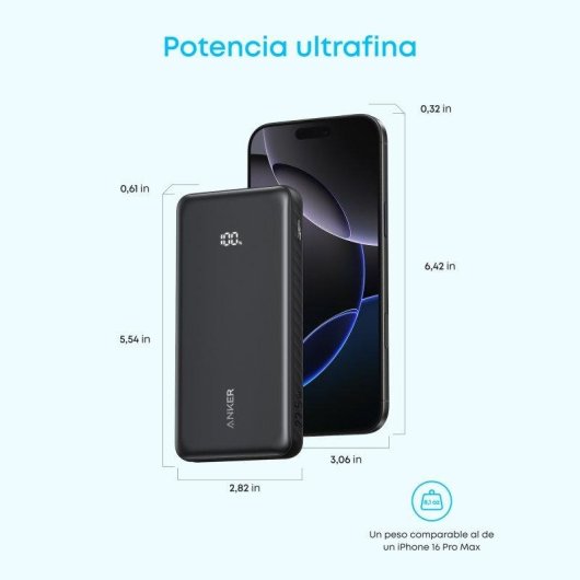 Power Bank Anker Zolo 10000 mAh 30 W Blanco