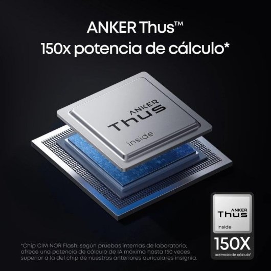 Auriculares Soundcore Liberty 5 Pro Max sem fios Bluetooth com Cancelamento de Ruído, AI, ecrã AMOLED, preto