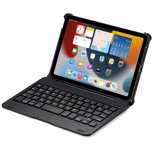 Funda con Teclado Bluetooth Royal Bailey F19a para iPad 2018/2017, Pro 9.7, Air 2, Air Negro