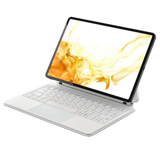 Funda Teclado Bluetooth Royal Bailey para iPad Air 13 y Pro 12.9 Blanco