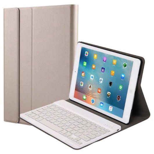 Funda con Teclado Bluetooth Royal Bailey Dy-t500 para Samsung Tab A7 10.4" Dorado
