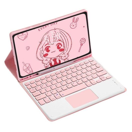 Funda con Teclado Bluetooth para Huawei MatePad SE 10.4 Rosa Royal Bailey