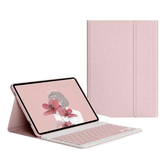 Capa com Teclado Bluetooth Royal Bailey PS-M511 para Xiaomi Pad5/Pad5 Pro 11" Rosa