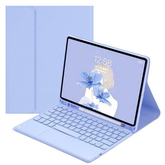 Funda con Teclado Bluetooth para iPad Pro 11" 2024 Royal Bailey Jt211 Morada