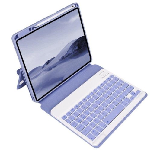Capa com Teclado Bluetooth Royal Bailey Sx131 para iPad Pro 12.9 Roxo