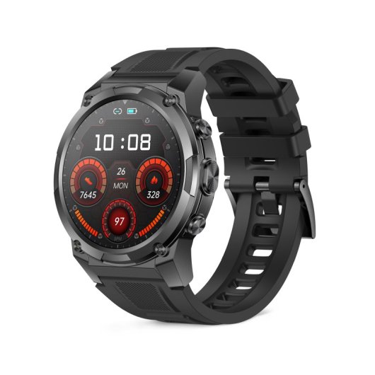 Ksix Explorer 2 Con Gps Doble Banda Smartwatch, Navegación Abc, 5atm, Amoled, Deportes Avanzados, 15 Días Batería, Negro