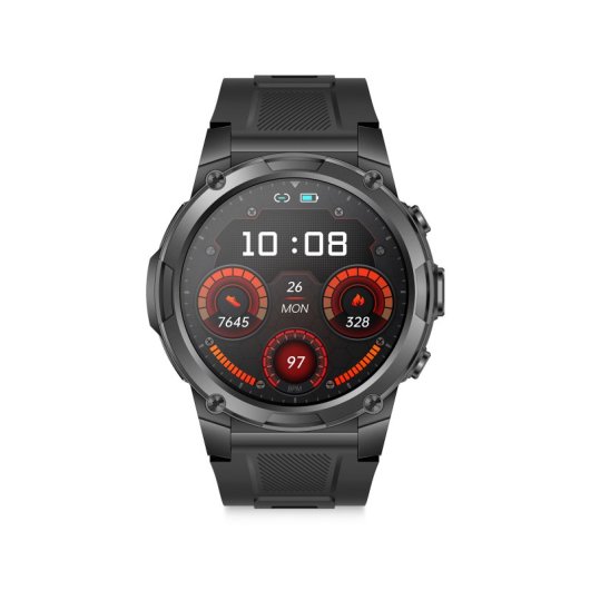 Ksix Explorer 2 Con Gps Doble Banda Smartwatch, Navegación Abc, 5atm, Amoled, Deportes Avanzados, 15 Días Batería, Negro