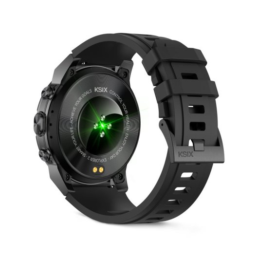 Ksix Explorer 2 Con Gps Doble Banda Smartwatch, Navegación Abc, 5atm, Amoled, Deportes Avanzados, 15 Días Batería, Negro