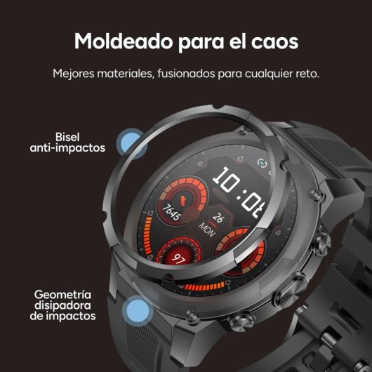 Ksix Explorer 2 Con Gps Doble Banda Smartwatch, Navegación Abc, 5atm, Amoled, Deportes Avanzados, 15 Días Batería, Negro