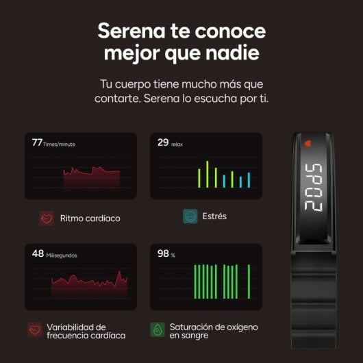 Ksix Serena Ultraligera Con Pantalla Smartband, 100 Modos Deporte, Sueño Y 7 Días De Batería, 2 Correas, Caja Plateada
