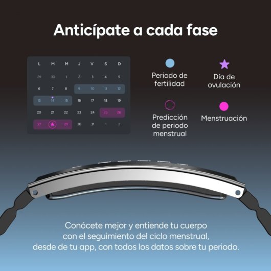 Ksix Serena Ultraligera Con Pantalla Smartband, 100 Modos Deporte, Sueño Y 7 Días De Batería, 2 Correas, Caja Plateada