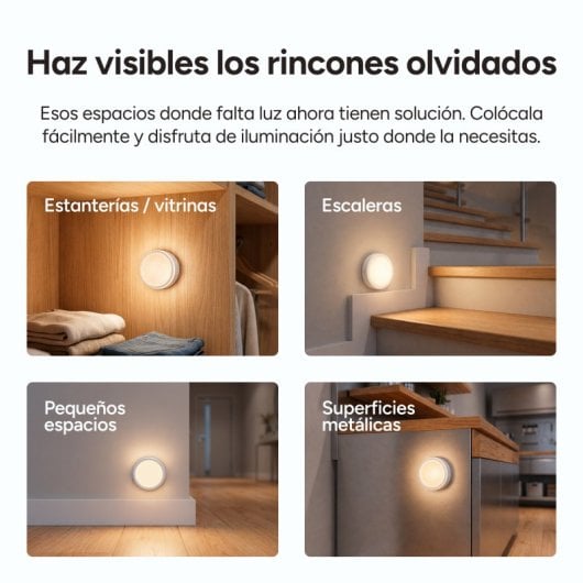Lampada Ksix Sense Circle LED Sensore Movimento 90lm 3000K-6500K USB-C