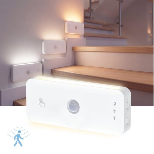 Ksix  Luz Led Sense Bar, Sensor De Movimiento, 50lm, Cct 3000k-6500k, Batería 1100mah Recargable Usb-c, Sensor De Movimiento, 50lm, Cct 3000k-6500k, Batería 1100mah Recargable Usb-c