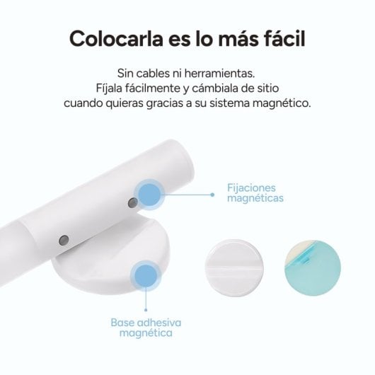 Ksix  Luz Led Sense Stick, Sensor De Movimiento, 20lm, 4000k, Batería De Litio 500mah, Recargable Usb-c, Sensor De Movimiento, 20lm, 4000k, Batería De Litio 500mah, Recargable Usb-c