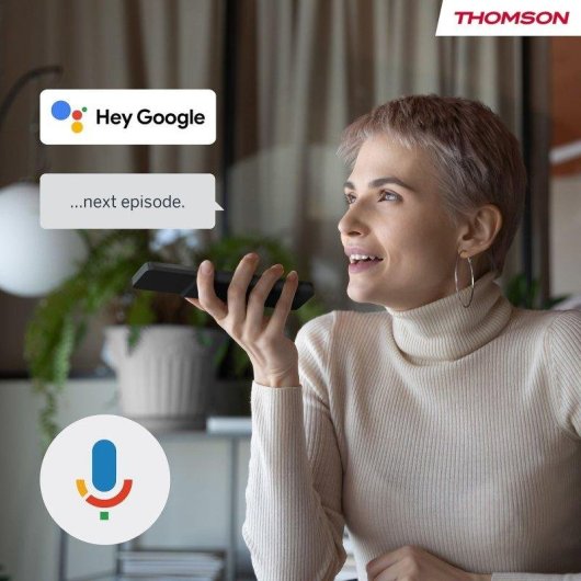 TV Thomson LED 24HG2S15C 24" HD 60Hz Smart TV Google TV Dolby Audio 12V