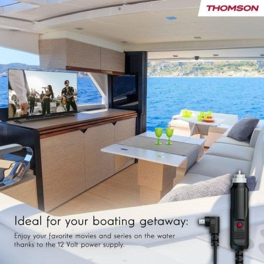 TV Thomson LED 24HG2S15C 24" HD 60Hz Smart TV Google TV Dolby Audio 12V