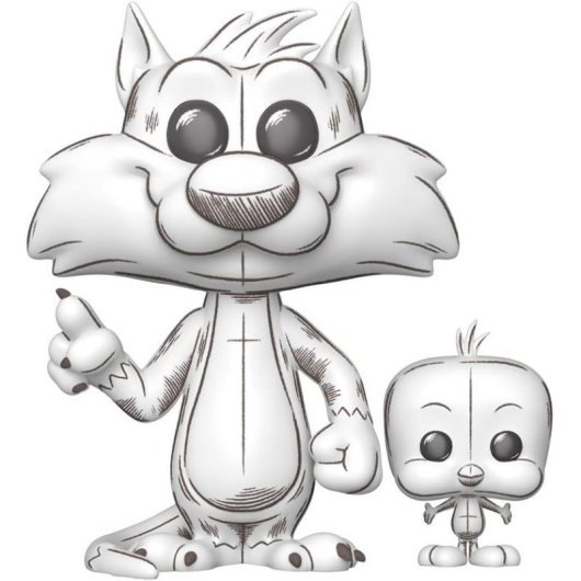 Figura Funko Pop! Looney Tunes Sylvester & Tweety Vinil Coleccionável