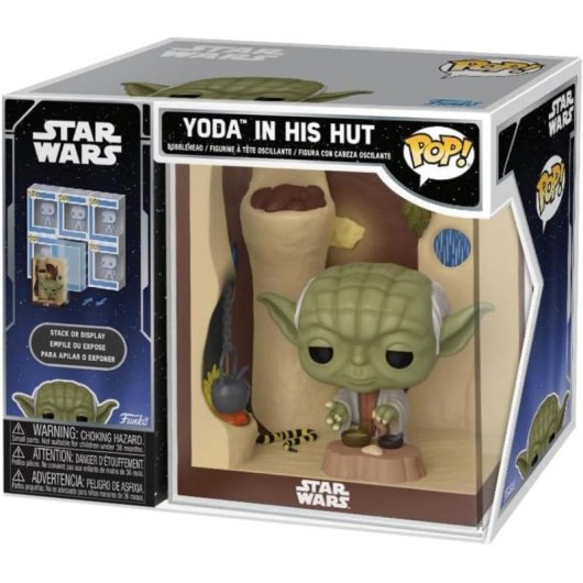 Figura Funko Pop! Nooks Star Wars Yoda in His Hut Vinile da Collezione