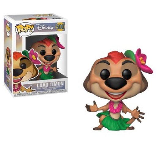 Figura Colecionável Funko Disney Lion King Luau Timon Vinil Multicolor